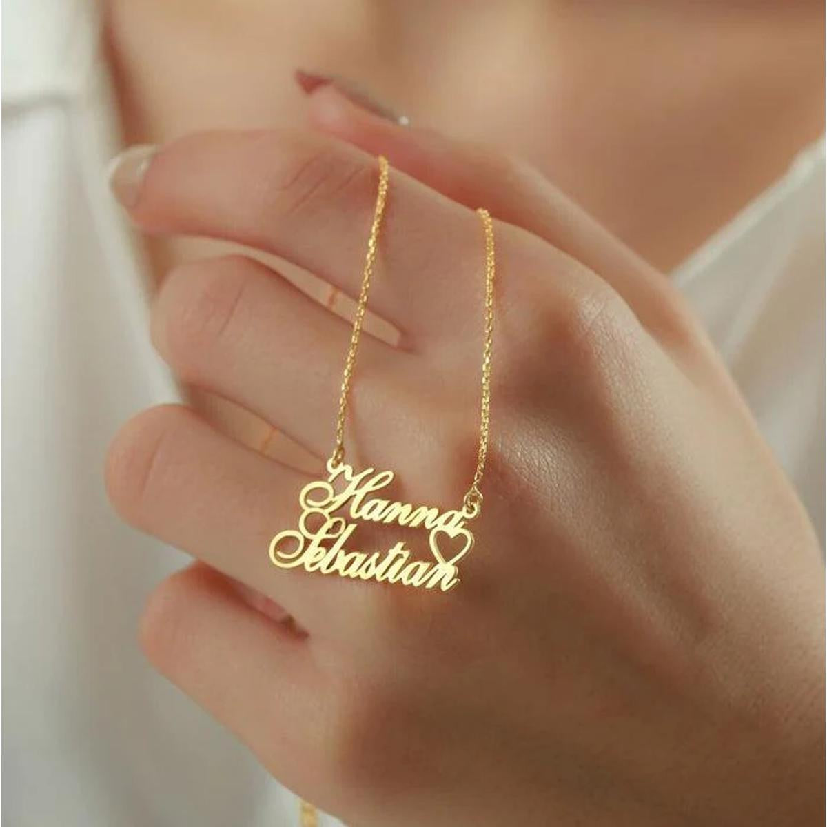 Couple Name Necklace