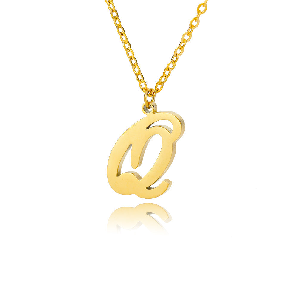 Custom Single Letter Name Necklace