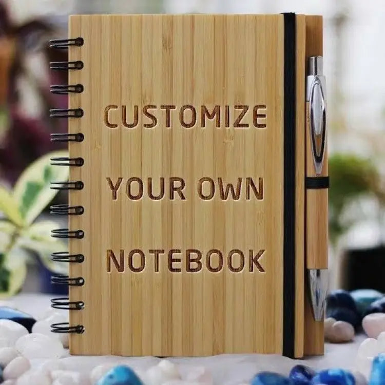 Custom Wooden Diary & Pen Set