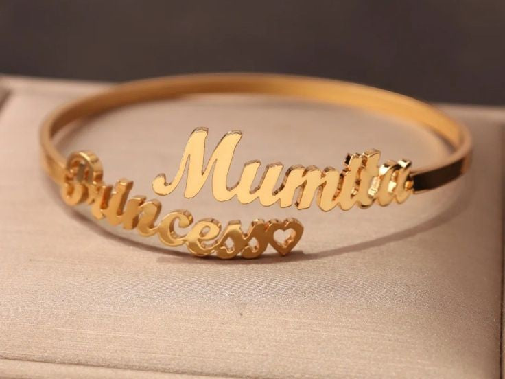 Couple name bangle