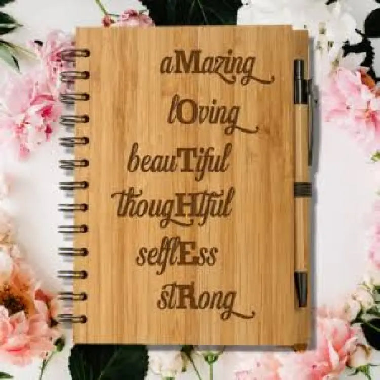 Custom Wooden Diary & Pen Set