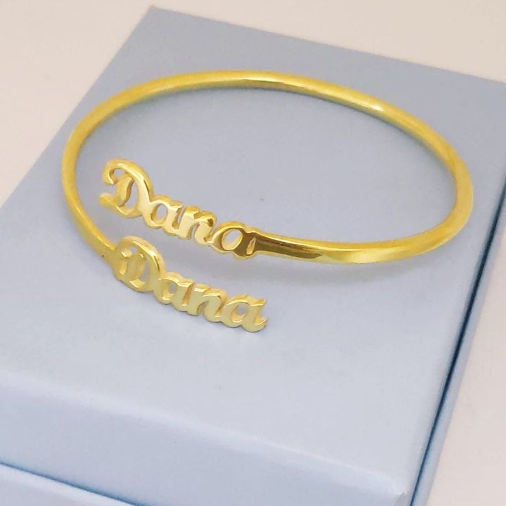 Couple name bangle