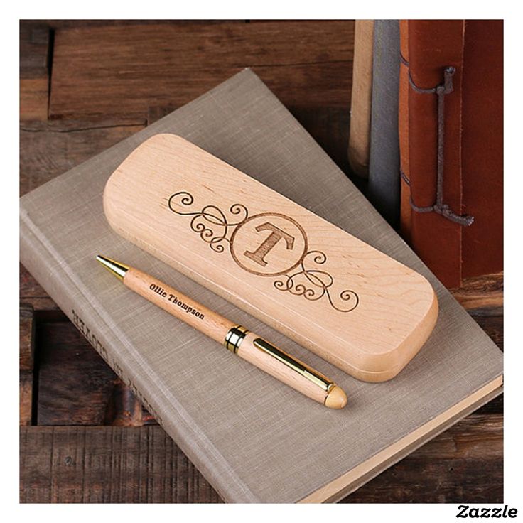 Wooden Pen with Wooden Case