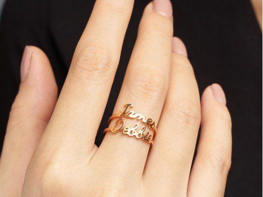 Couple Name Ring