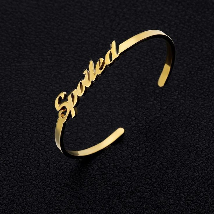 custom name bangle