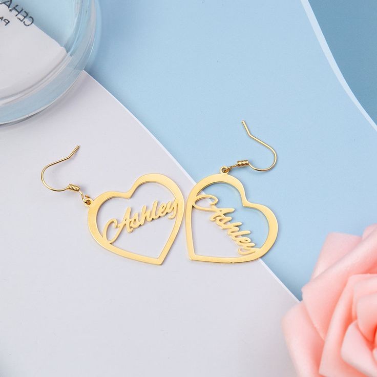 Customize name earring