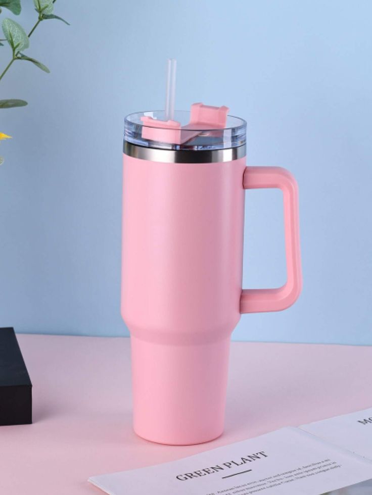 Custom Stainless Steel Tumbler with Handle