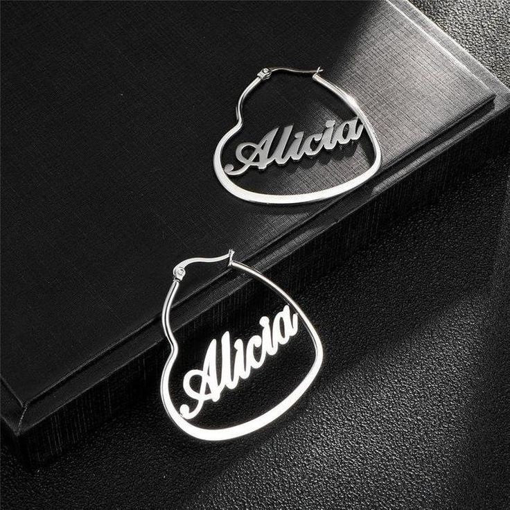 Customize name earring