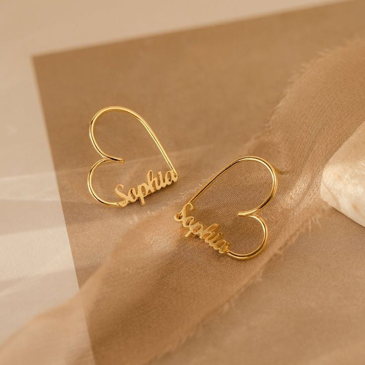 Customize name earring