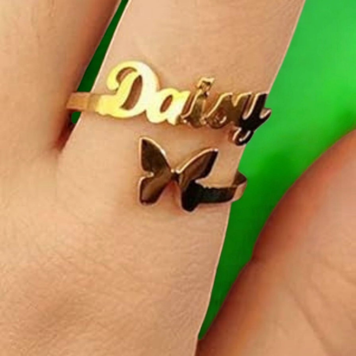 Butterfly Name Ring