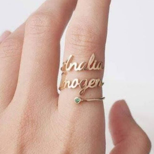 Personalized Couple Name Ring