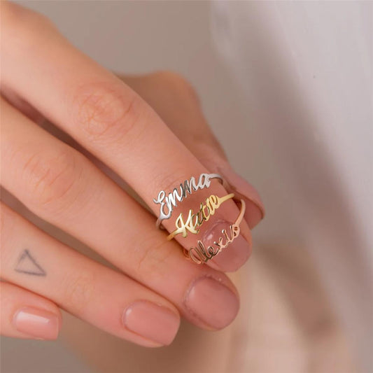 Personalized Name Ring