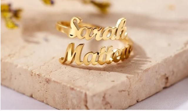 Couple Name Ring