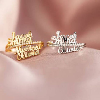 Personalized Couple Name Ring