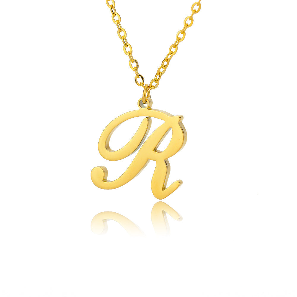 Custom Single Letter Name Necklace