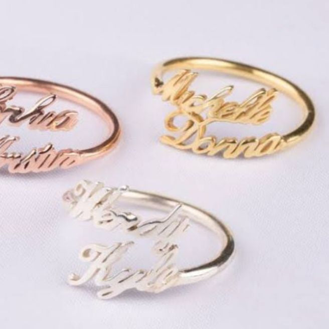 Personalized Couple Name Ring