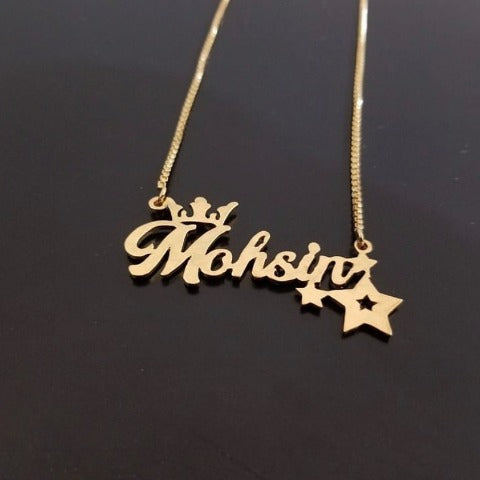 Custom Name & Star Necklace