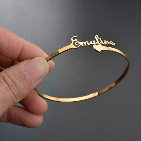 Custom heart bangle