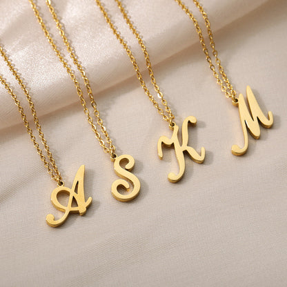 Custom Single Letter Name Necklace