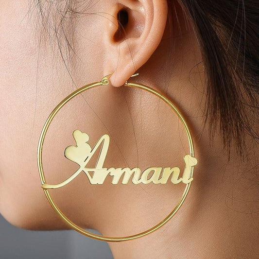 Customize name earring