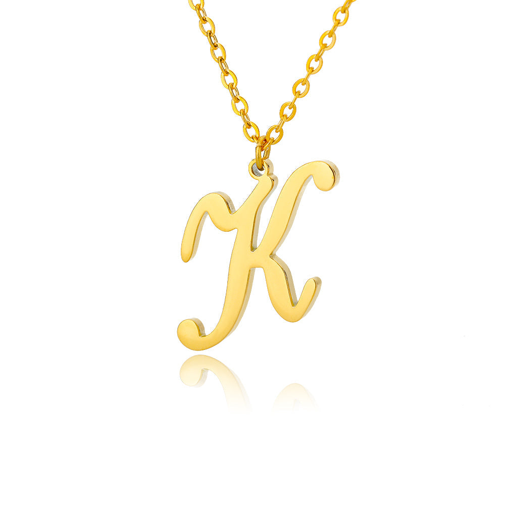 Custom Single Letter Name Necklace