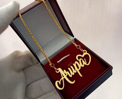 Heart with Name Necklace