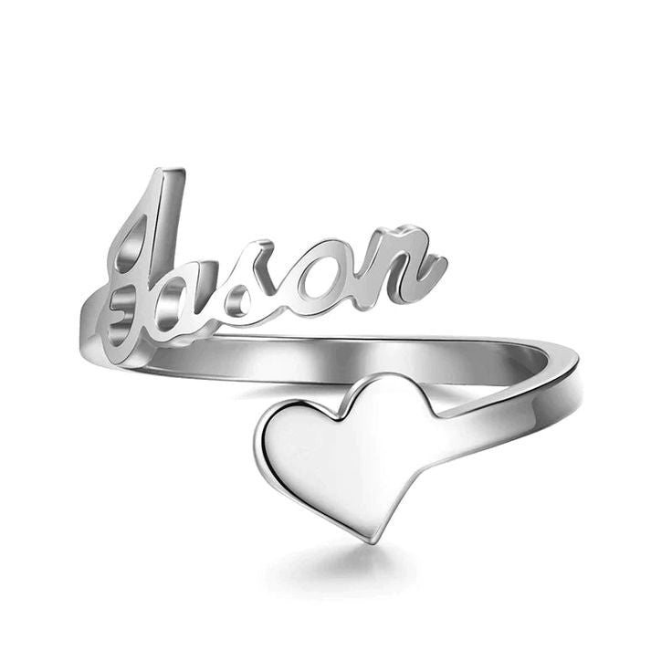 Heart Name Customize Ring