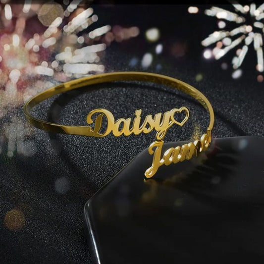 Couple name bangle