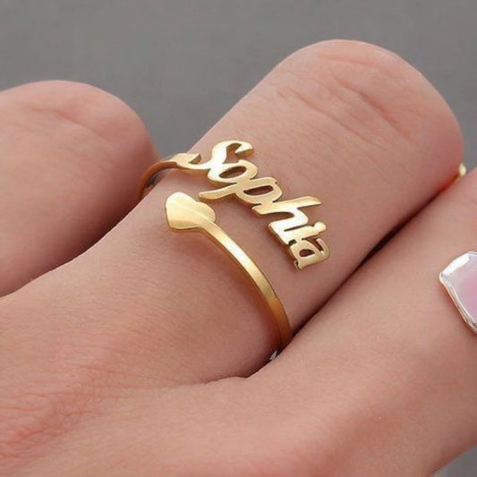 Custom Gold-Plated Adjustable Ring