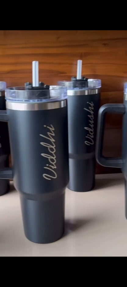 Custom Stainless Steel Tumbler with Handle