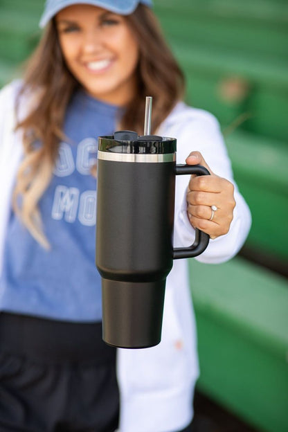 Custom Stainless Steel Tumbler with Handle