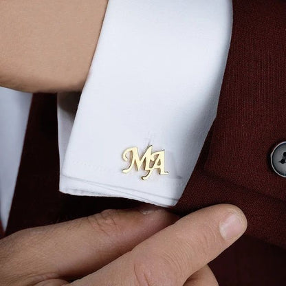 Letter cufflinks