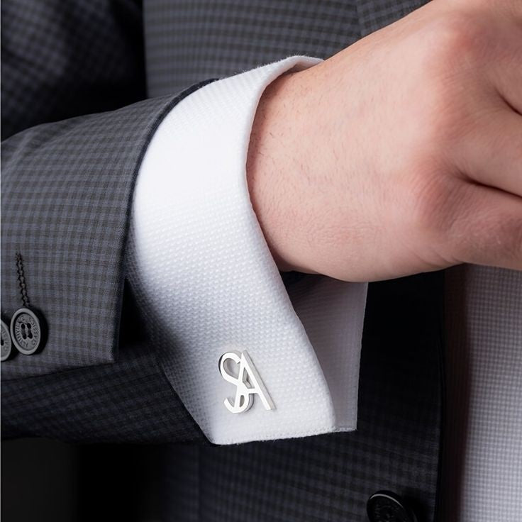 Letter cufflinks