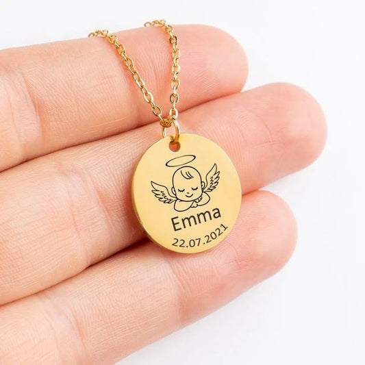 Angel baby necklace