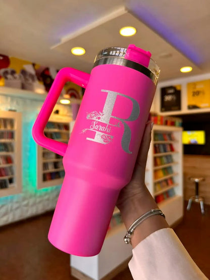 Custom Stainless Steel Tumbler with Handle
