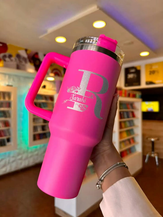 Custom Stainless Steel Tumbler with Handle