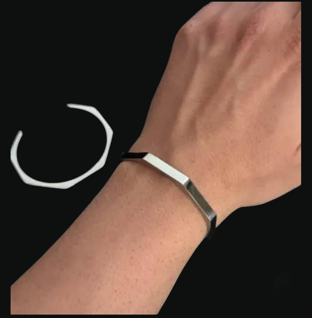 Men Geometric Cuff Bracelet