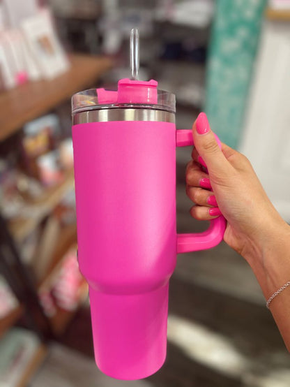 Custom Stainless Steel Tumbler with Handle