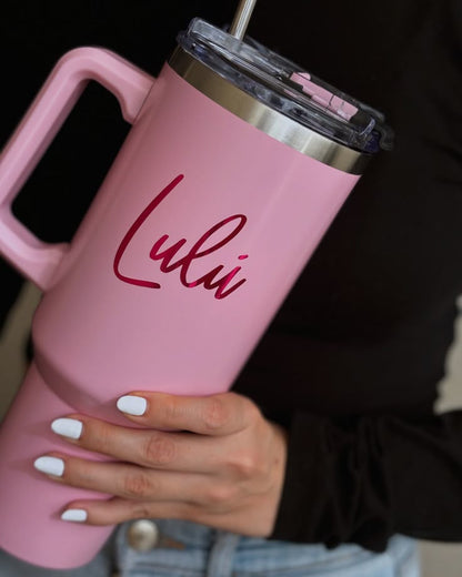 Custom Stainless Steel Tumbler with Handle