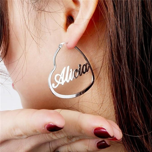 Customize name earring