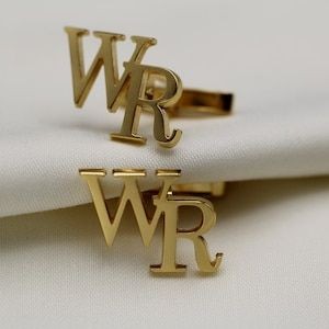 Letter cufflinks